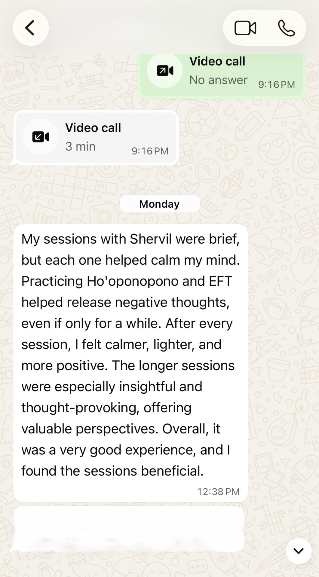 Sunita’s original 1-on-1 Coaching testimonial, part 1